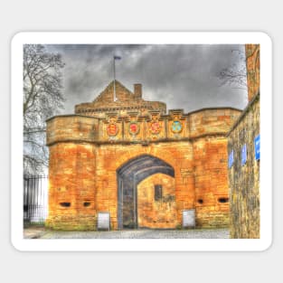 Linlithgow Palace entrance HDR ( Wentworth Prison in Outlander) Sticker